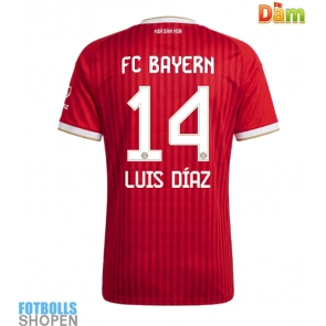 Billiga Bayern Munich Luis Diaz #14 Hemmatröja Dam 2026-27 Kortärmad
